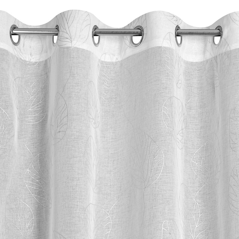 Zasłona gotowa Lori biała 140 x 250 cm – rozświetla wnętrze