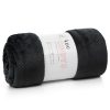 Koc flano D91 CINDY5 czarny 170 X 210 cm – miękki i puszysty