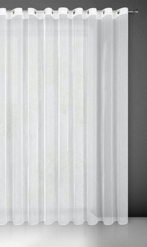 Firana gotowa Nicea biała 350 x 250 cm – rozświetla wnętrze