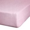 Prześcieradło frotte pudrowy róż 220x200 cm – miękkie i przytulne