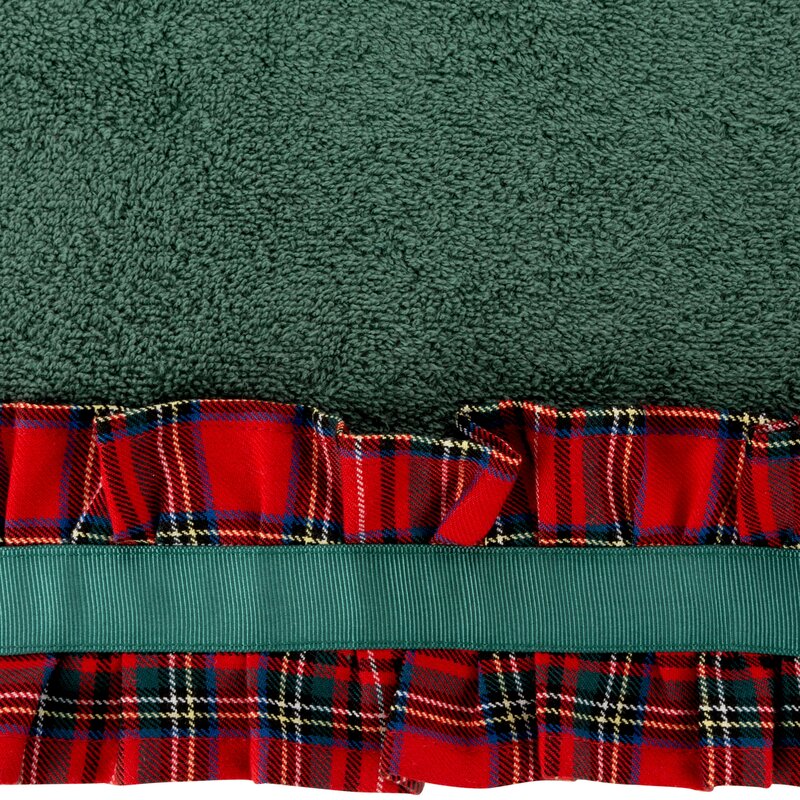 RĘCZNIK ŚWIATECZNY SANTA1/2 50 X 90 CM BUTELKOWY ZIELONY