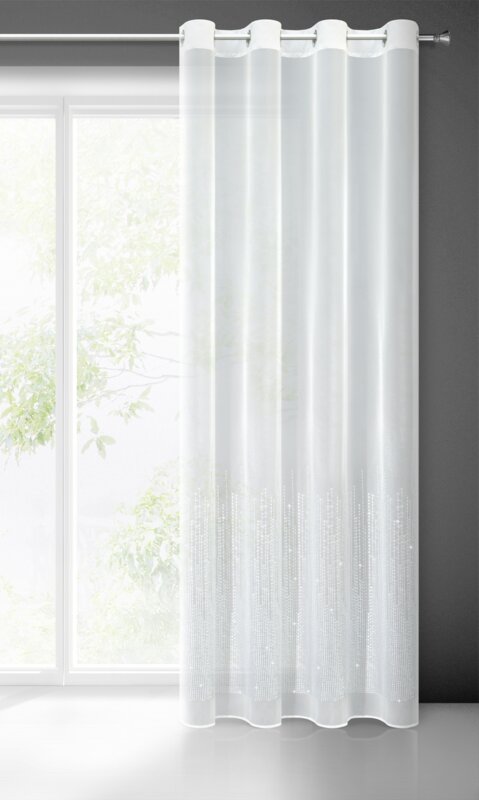 Firana gotowa Solei biała 140 x 250 cm – rozprasza światło