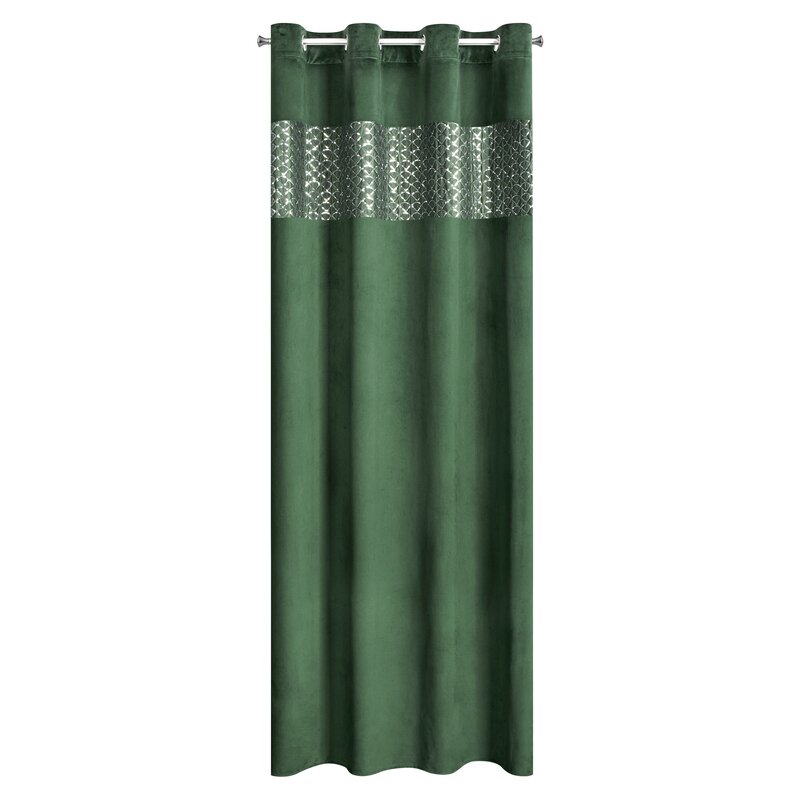 Zasłona gotowa Margot ciemnozielona 140 x 250 cm – zaciemnia pomieszczenie