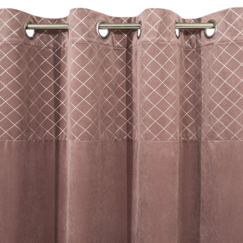 Zasłona gotowa Karina 2 pudrowy róż 140 x 250 cm – zaciemnia pomieszczenie