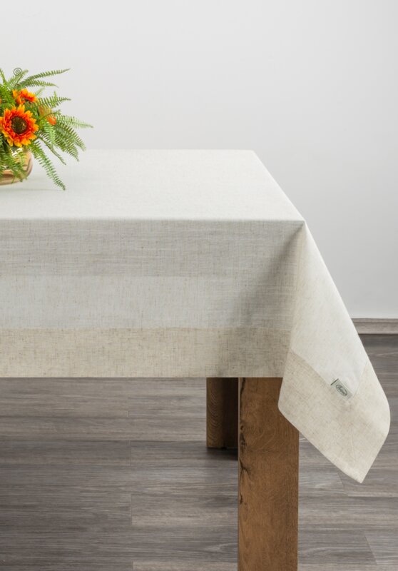 Obrus NATU 10 naturalny 140 x 180 cm – łatwy w czyszczeniu
