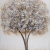 Obraz ręcznie malowany drzewo biały 50 X 70 cm – zachwyca fakturą 3D