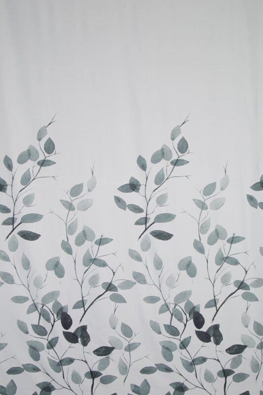 Zasłona gotowa Marika biała 140 X 250 cm – subtelny wzór liści