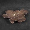 Patera metalowa Dalia złota 24 x 20 x 2 cm – dodaje blasku