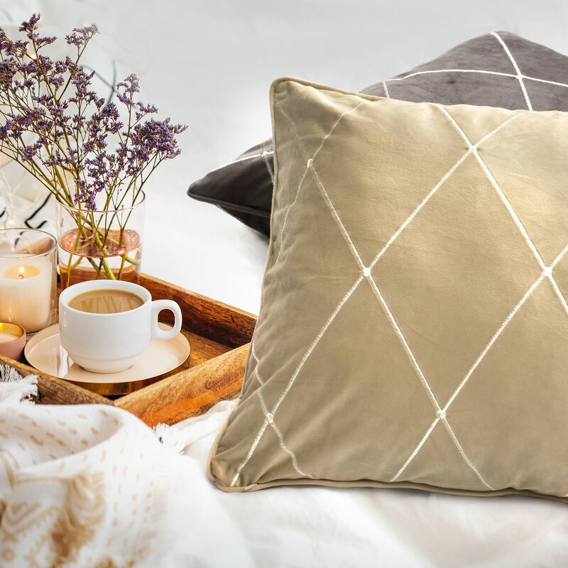 POSZEWKA DEKORACYJNA PIERRE CARDIN MARGO 45 X 45 CM TURKUSOWY