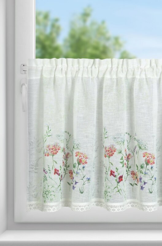 Firana gotowa Sylwia biała 150 x 60 cm – rozprasza światło