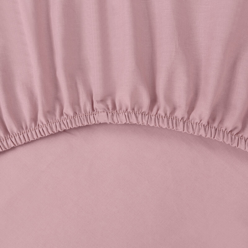 Prześcieradło z gumką Basic pudrowy róż 100 X 200 X 30 CM – miękkie i wytrzymałe