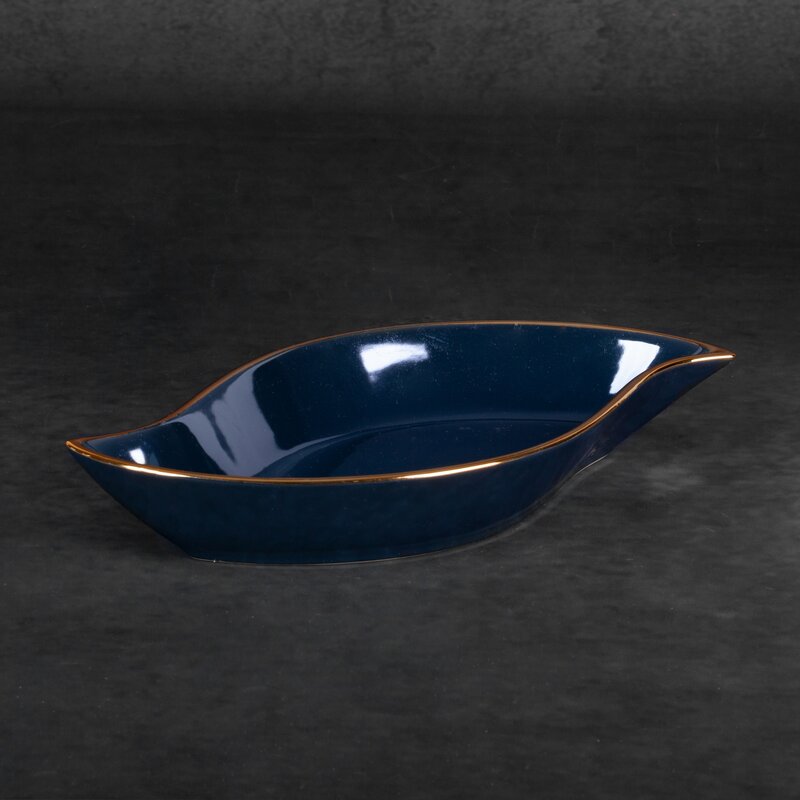 Naczynie dekoracyjne Amora1 granatowe 31 x 17 x 5 cm – do serwowania przekąsek