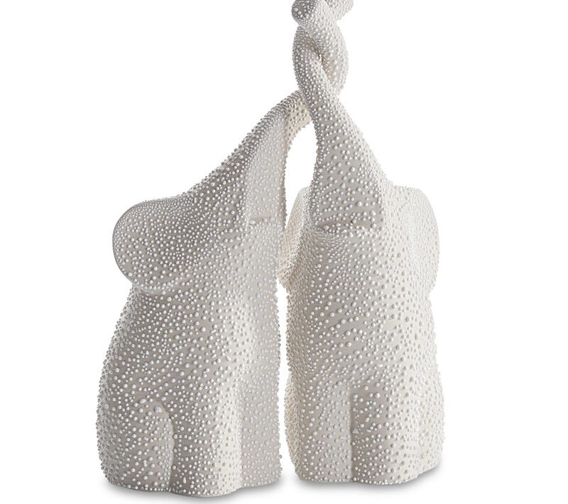 Figurka ceramiczna RISO kremowa 5 X 14 X 26 CM – do salonu i sypialni