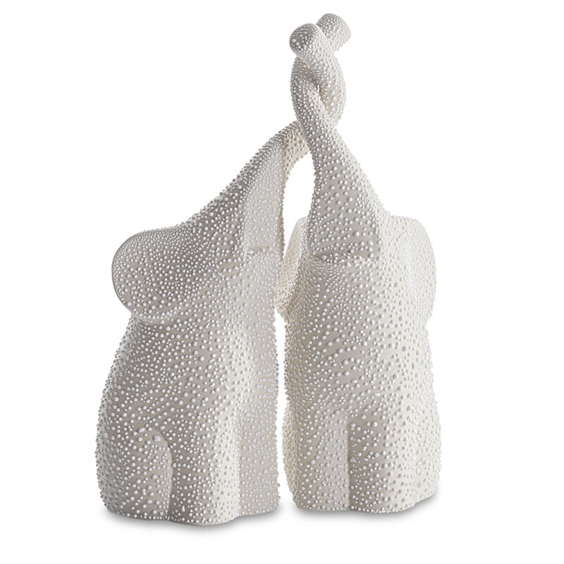 Figurka ceramiczna RISO kremowa 5 X 14 X 26 CM – do salonu i sypialni