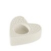 Świecznik ceramiczny kremowy 9 x 9 x 3 cm – stworzy przytulny nastrój