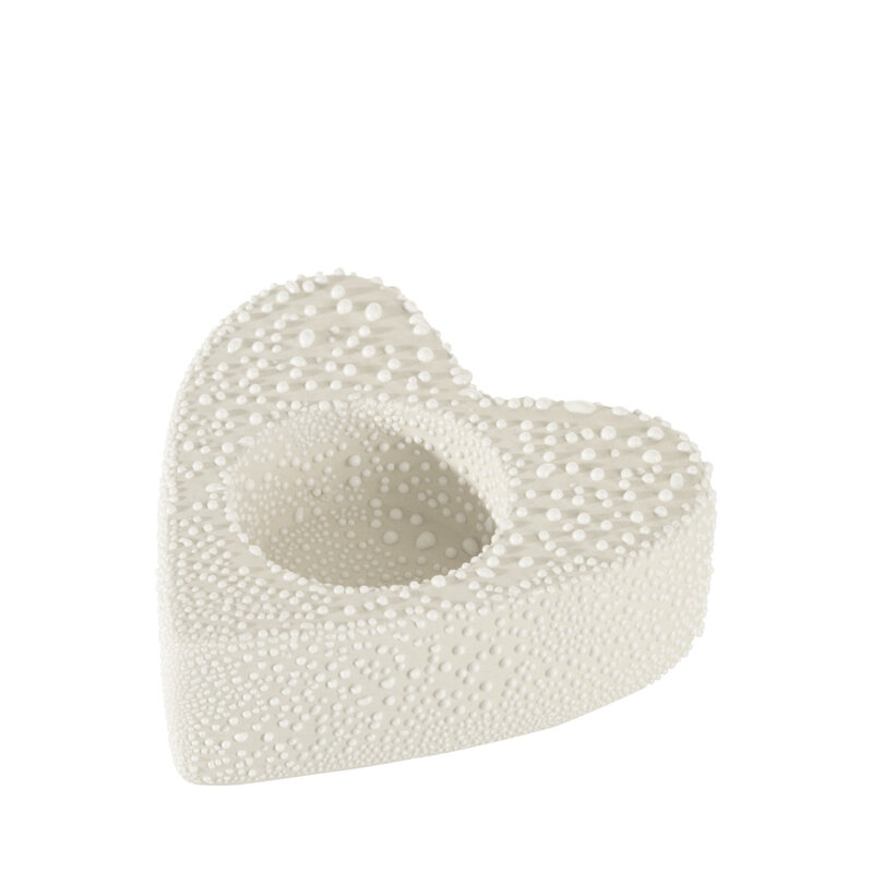 Świecznik ceramiczny kremowy 9 x 9 x 3 cm – stworzy przytulny nastrój