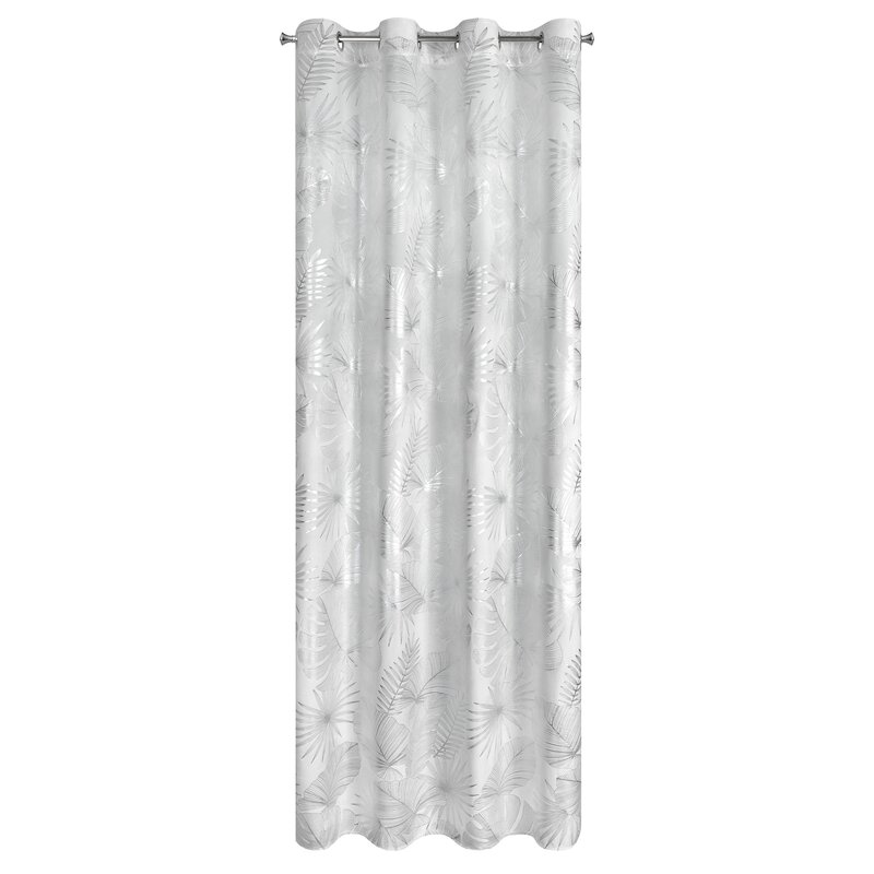 Zasłona gotowa biała 140 x 250 cm – dodaje elegancji