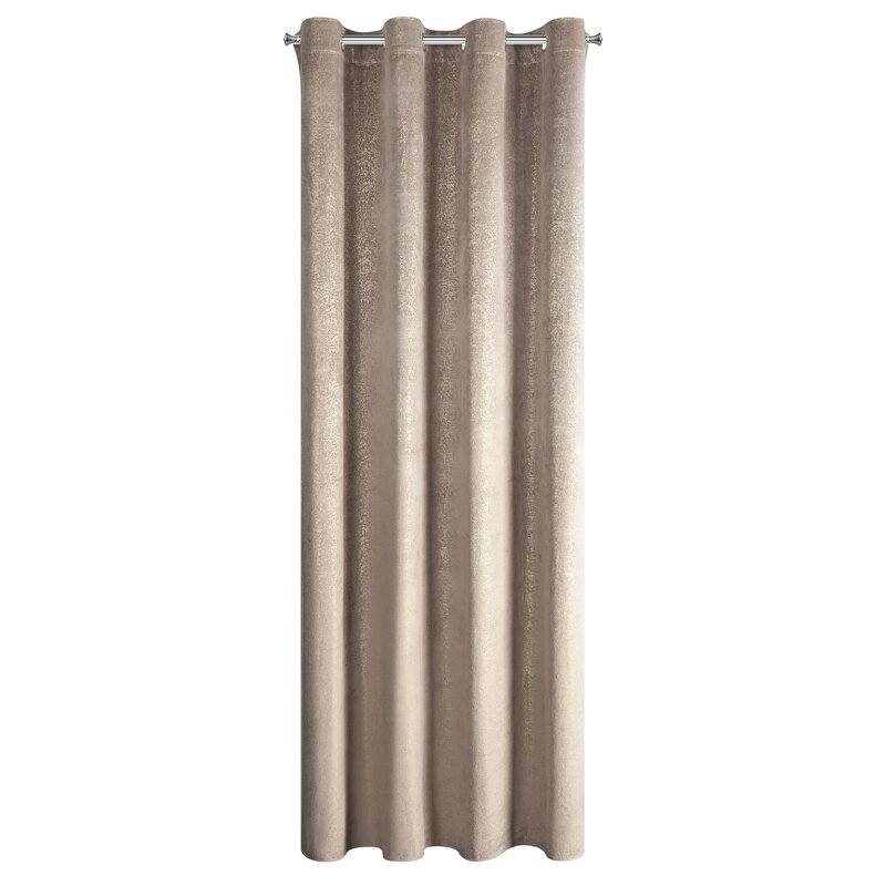 Zasłona gotowa Bethy brązowa 135 x 250 cm – zaciemniająca sypialnię
