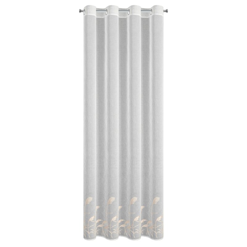 Firana gotowa Tasha biała 140 x 250 cm – rozjaśnia wnętrze