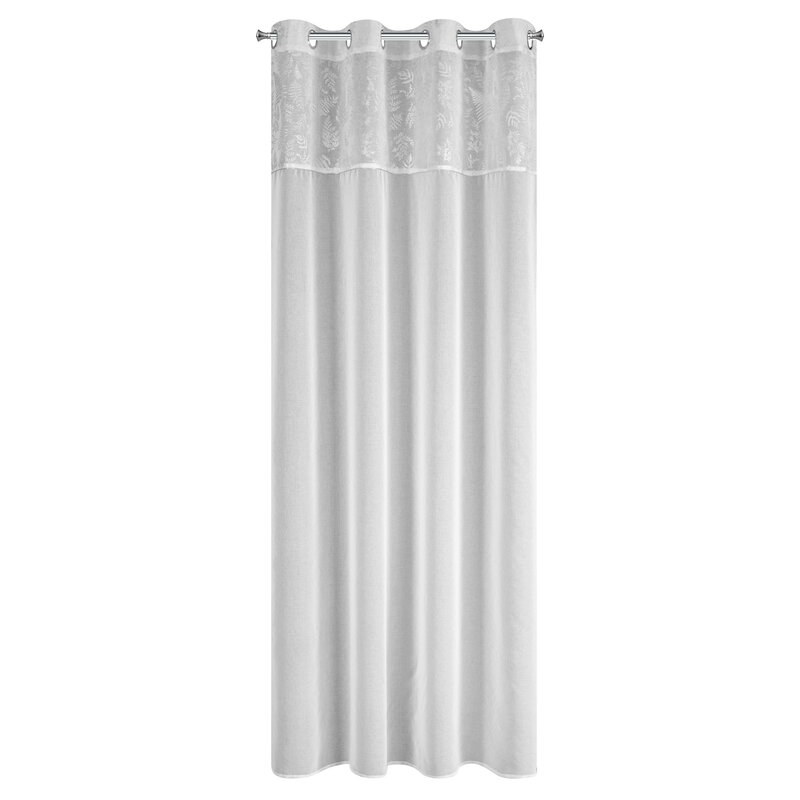 Zasłona gotowa Ilana biała 140 x 250 cm – rozjaśnia wnętrze