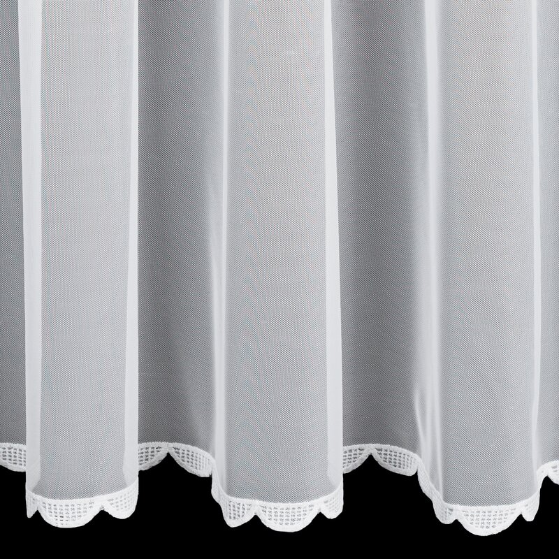 Firana gotowa na taśmie biała 140 x 270 cm – rozjaśnia wnętrze