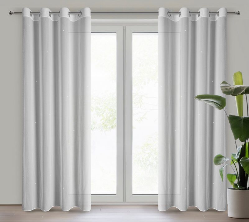 Firana gotowa Ariadna biała 140 x 250 cm – rozświetla wnętrze
