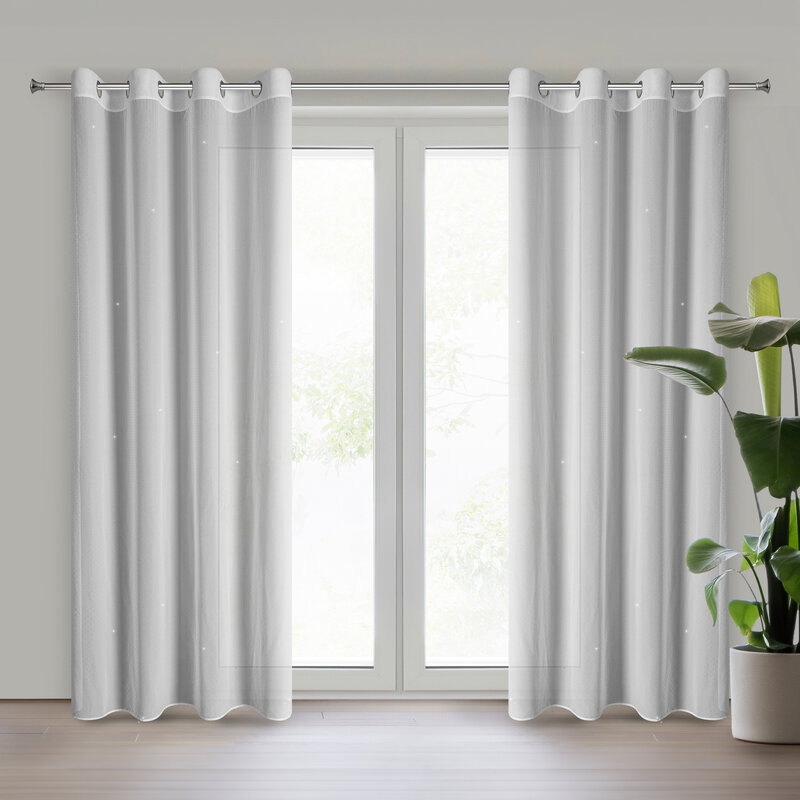 Firana gotowa Ariadna biała 140 x 250 cm – rozświetla wnętrze