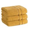 Ręcznik frotte Sibel musztardowy 50 x 90 cm – miękki i chłonny