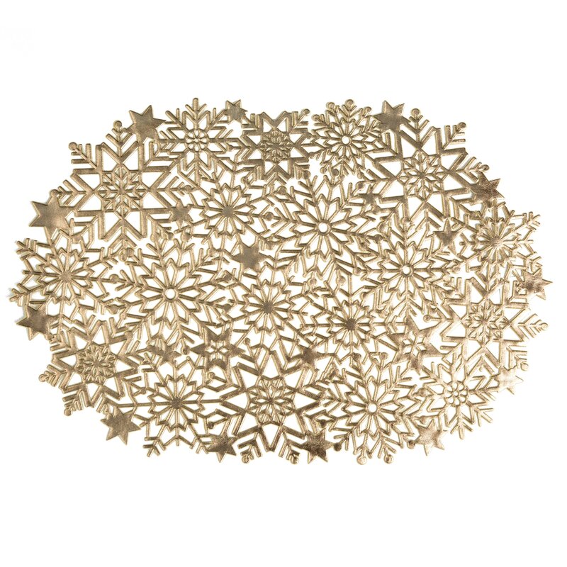 Podkładka ażurowa złota 45 x 30 cm – łatwa w czyszczeniu