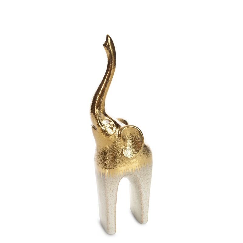 Figurka ceramiczna MAX kremowa 11 X 7 X 30 CM – symbol szczęścia
