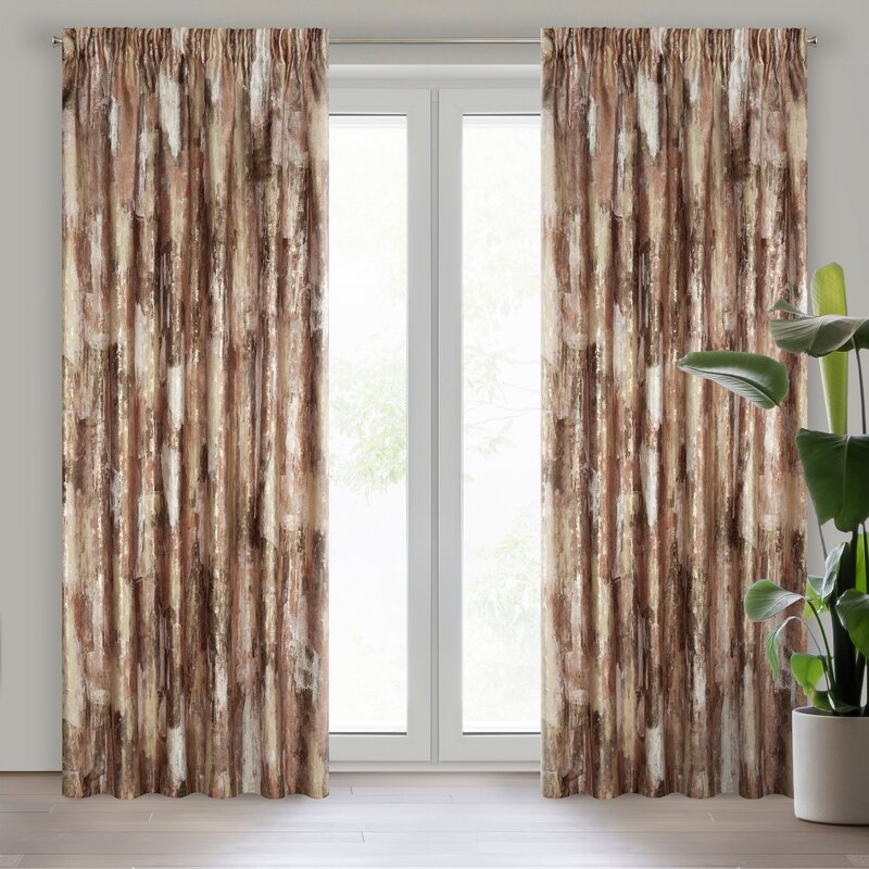 Zasłona gotowa Ella ceglasta 140 x 270 cm – wprowadza ciepło