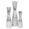 Wazon ceramiczny Leila srebrny 20 x 20 x 76 cm – na suszone kwiaty