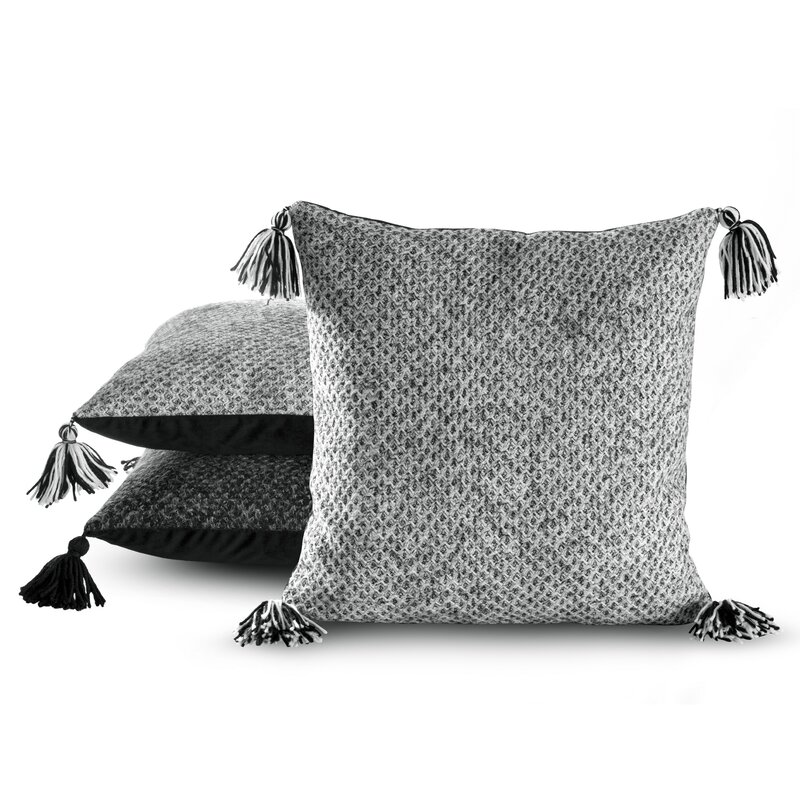 POSZEWKA ASLI 02 45 X 45 CM SZARY