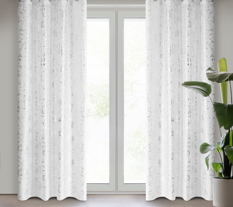 Zasłona gotowa Feza biała 140 x 250 cm – gotowa do zawieszenia