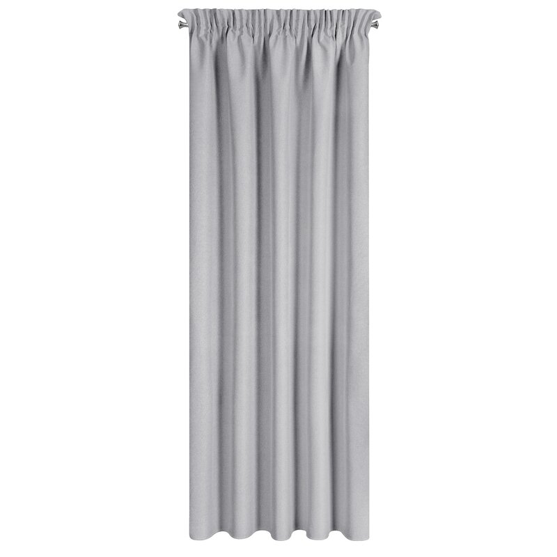 Zasłona gotowa Suzan stalowa 135 x 270 cm – blokuje światło