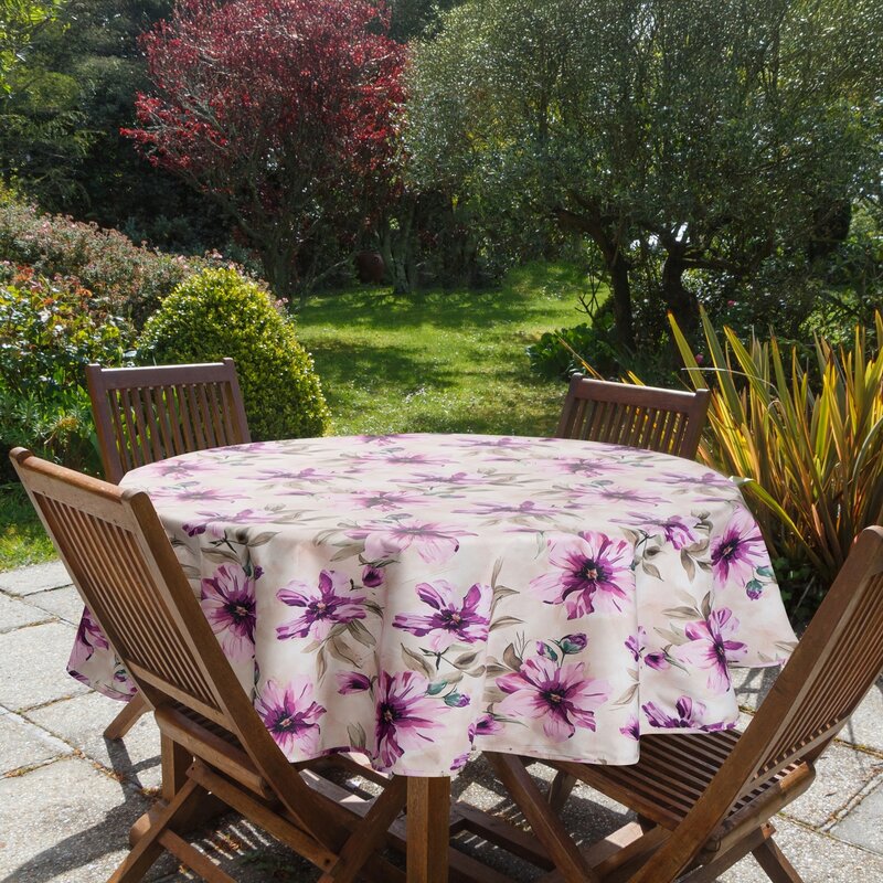 Obrus garden kremowy O 150 cm – idealny na taras