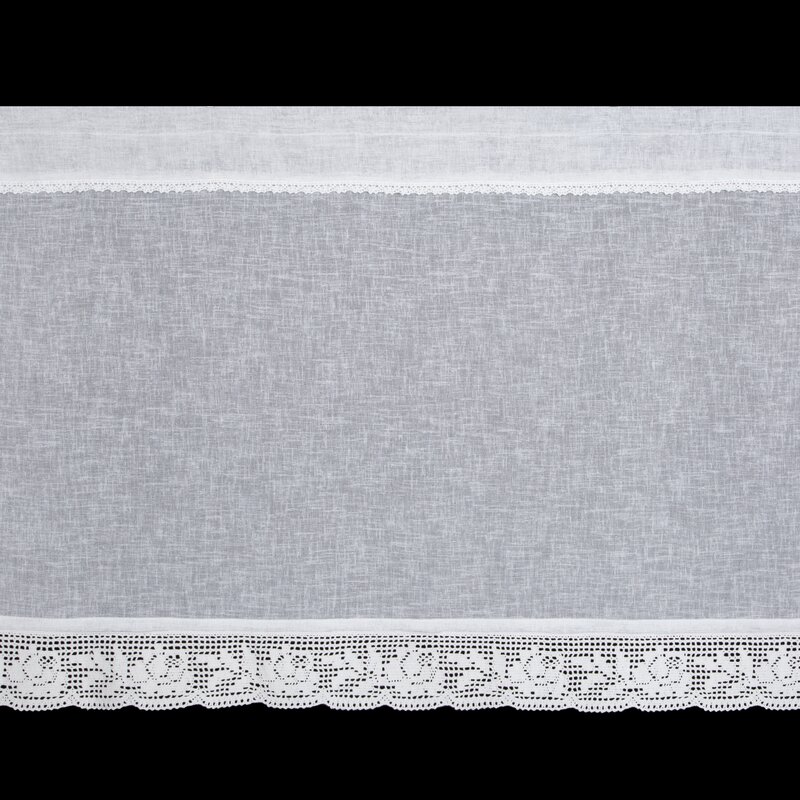Firana gotowa Lari biała 150 X 60 cm – delikatnie filtruje światło