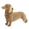 Figurka ceramiczna Eldo złota 19 X 6 X 12 CM – ceramiczny jamnik