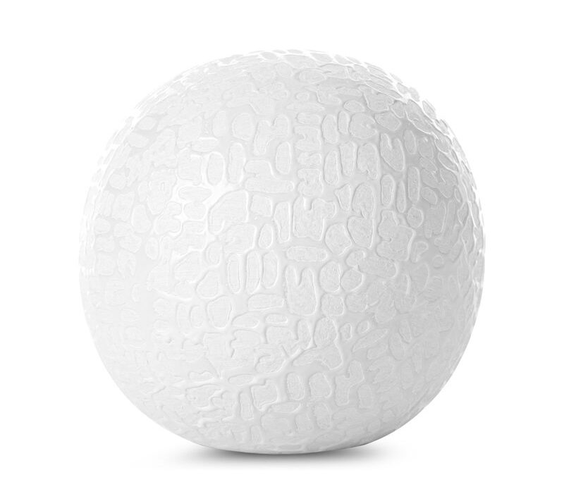 Kula ceramiczna RISO biała fi 10 x 10 cm – do dekoracji wnętrz