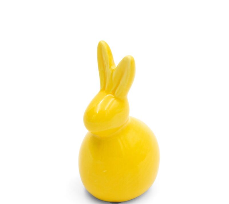 Figurka ceramiczna żółta 7X6X12 – idealna na Wielkanoc
