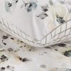 Pościel satynowa Spring 32 biała 220 X 200 cm – delikatny kwiatowy wzór