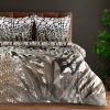Pościel Eva Minge brązowa 160 x 200 cm – dla komfortowego snu