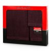 Komplet ręczników Pierre Cardin EVI burgundowy 40 X 34 X 9 CM – miękki i chłonny