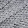 Koc flano D91 CINDY6 srebrny 150 X 200 CM – miękki z efektem 3D