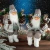 Figurka bożonarodzeniowa Mikołaj biały 44 x 26 x 80 cm – idealna dekoracja