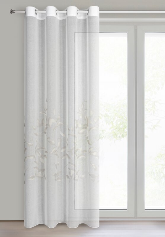 Firana gotowa Estella biała 140 x 250 cm – rozprasza światło