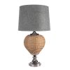 Lampa stołowa Pati stalowa O 38 x 78 cm – tworzy przytulną atmosferę