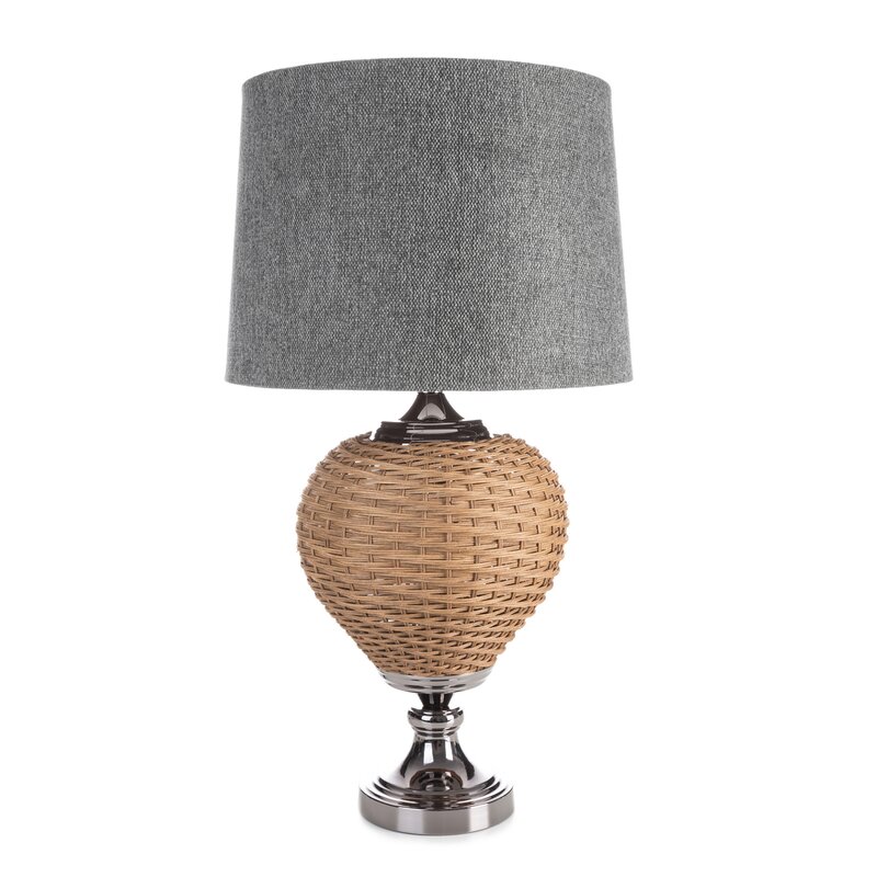 Lampa stołowa Pati stalowa O 38 x 78 cm – tworzy przytulną atmosferę
