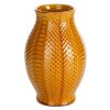 Wazon ceramiczny BARI miodowy O 16 x 25 cm – na susze i kwiaty