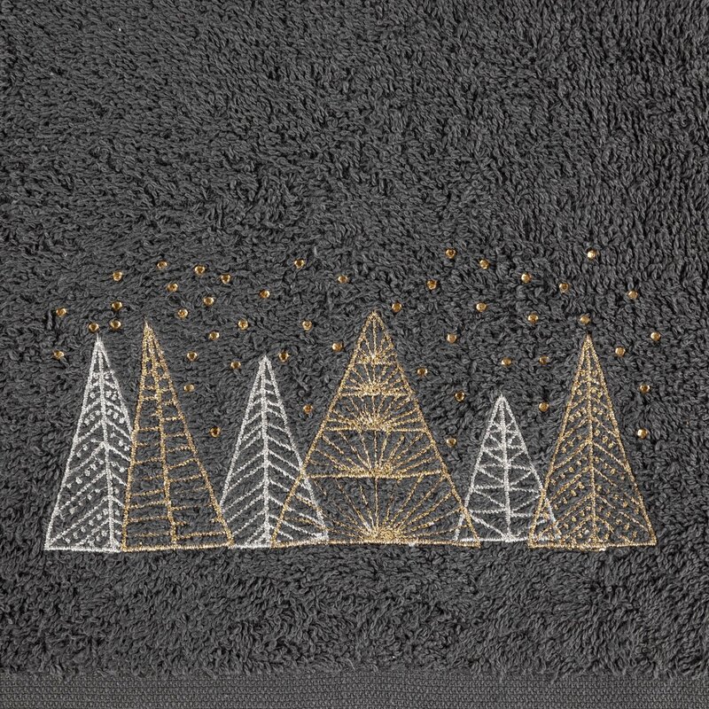 RĘCZNIK ŚWIATECZNY SANTA21 50 X 90 CM STALOWY